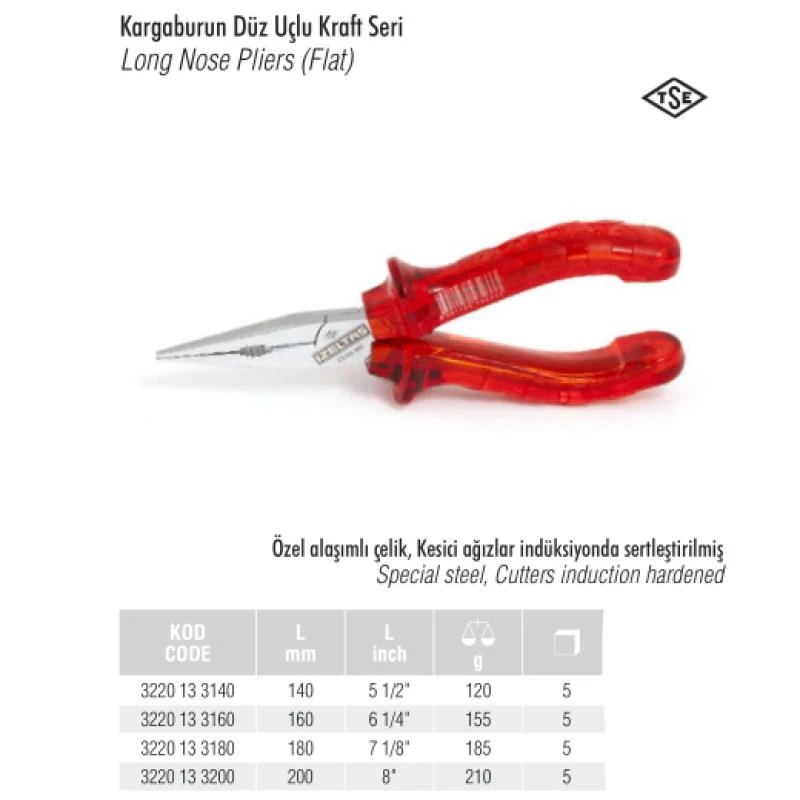 Kargaburun Düz Uçlu Kraft Seri