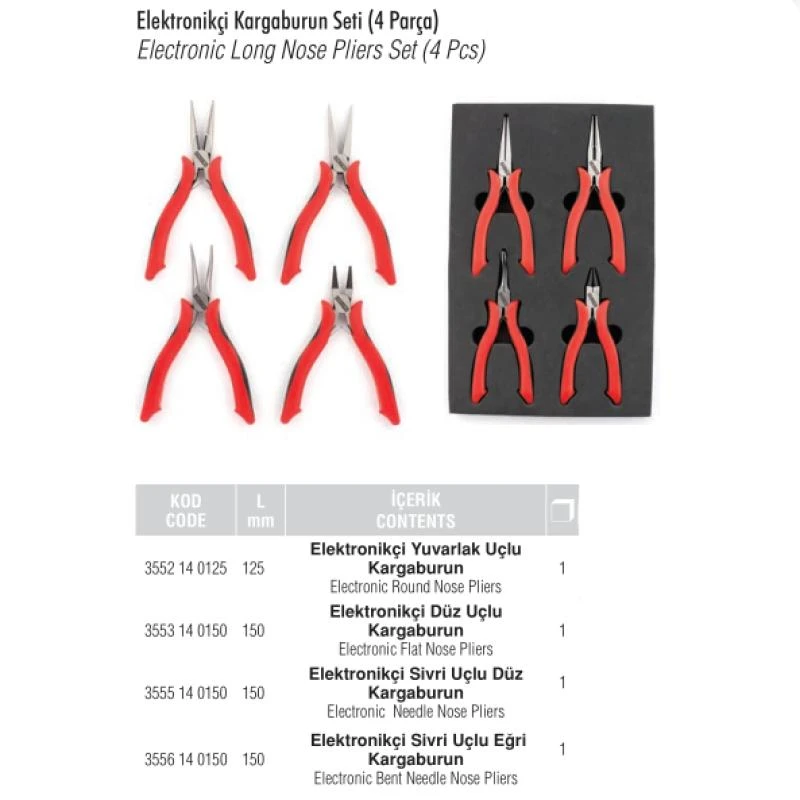 Elektronikçi Kargaburun Seti (4 Parça)
